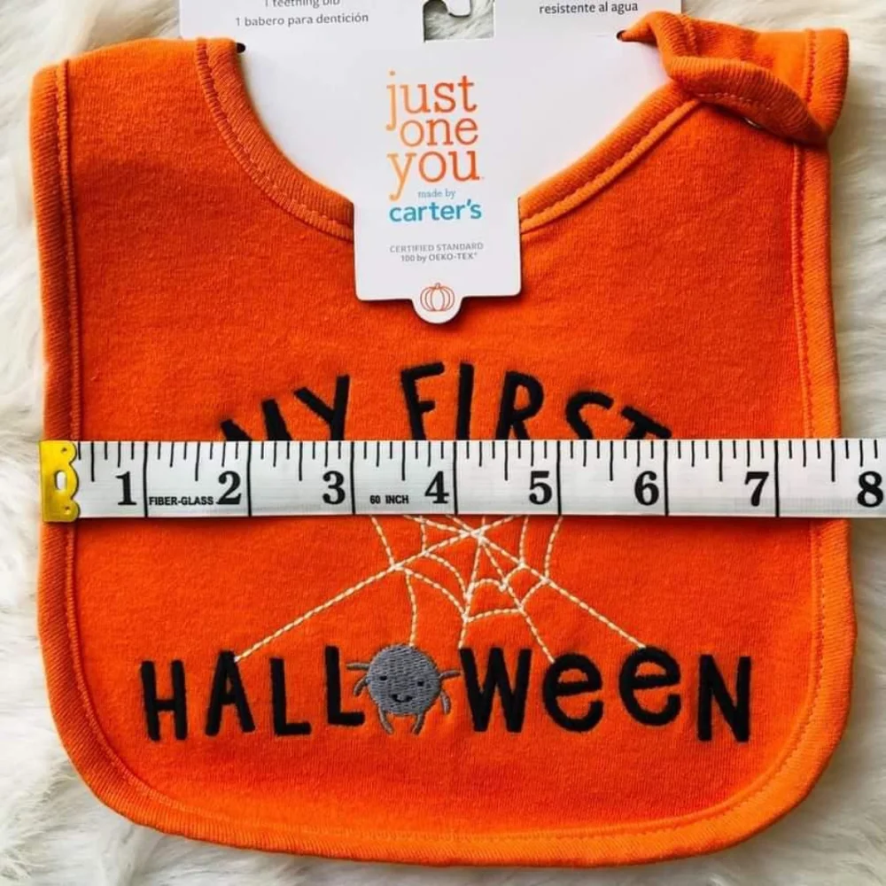 Baby's My First Halloween Orange Bib
